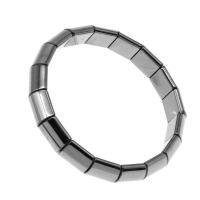 Bracciale gioielli magnetici, ematite magnetico, Quadrato, lucido, 11x10x5mm, Venduto per Appross. 23 cm filo