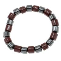 Magnetschmuck Armband, Magnetische Hämatit, Zylinder, poliert, 8x8x8mm, verkauft per ca. 23 cm Strang