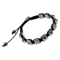 Magnetschmuck Armband, Magnetische Hämatit, Quadrat, poliert, 8x8x7mm, verkauft per ca. 23 cm Strang