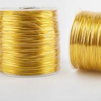 Messing draad, plated, meer kleuren voor de keuze, 0.30mm, Verkocht door spool