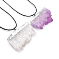 Quartz Gemstone Pendants fashion jewelry & DIY 30*42mm Sold By Bag