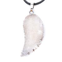 Ice Quartz Agate Pendant fashion jewelry & DIY multi-colored 18*38mm Sold By PC