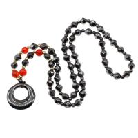 Collana magnetica, ematite magnetico, lucido, 23x15x11mm, Venduto per Appross. 36 cm filo