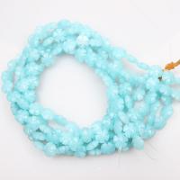 Calcedônia azul grânulos, miçangas, Flor, polido, DIY, azul, 12mm, 33PCs/Strand, vendido por Strand