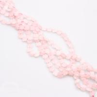 Natuurlijke Rose Quartz parels, Rozenkwarts, Bloem, gepolijst, DIY, roze, 12mm, 33pC's/Strand, Verkocht door Strand