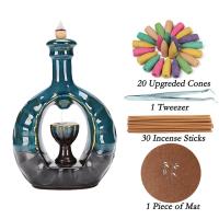 Backflow Incense Burner Porcelain plated for home and office & durable Sold By PC