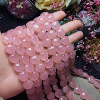 Prirodna ruža kvarca kuglice, Rose Quartz, Srce, uglađen, više boja za izbor, Dužina Približno 39 inčni, Prodano By PC