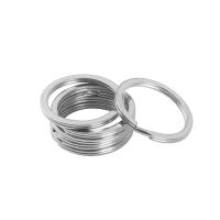 Rustfrit stål Split Ring, Stainless Steel, Donut, forskellig størrelse for valg, Solgt af PC