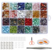 Natuurlijk grind Sieraden vinden Set, met Zinc Alloy, DIY & verschillende stijlen voor de keuze & gemengd, 191x131x23mm, Verkocht door box