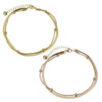 Bracciale gioielli in acciaio inossidabile, acciaio inox, placcato, gioielli di moda & per la donna, nessuno, 4mm,1mm,2.5mm, Venduto per 8.5 pollice, 2 pollice filo