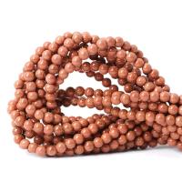 Natural Goldstone Beads Round polished DIY Sold By Strand