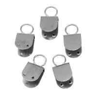 Roestvrij staal lint Crimp, silver plated, andere effecten, 20x10x7mm, Ca 100pC's/Bag, Verkocht door Bag