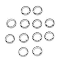 Stainless Steel Spacer Kralen, Roestvrij staal, Donut, silver plated, andere effecten, 9x9x3mm, Ca 100pC's/Bag, Verkocht door Bag