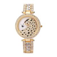 Mná Wrist Watch, Cruach dhosmálta, plátáilte, jewelry faisin & do bhean & uiscedhíonach & le rhinestone, dathanna níos mó le haghaidh rogha, 250x16mm, Díolta De réir PC