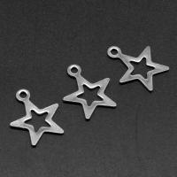 Pendants Jewelry Cruach dhosmálta, Star, dath airgid plated, 17x14x1mm, Thart 200ríomhairí pearsanta/Mála, Díolta De réir Mála