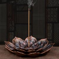 Traditional Ceramic Inserted Burner Incense Seat Zinc Alloy plated for home and office & durable Sold By PC