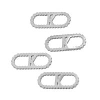 Rustfrit stål Connector, Stainless Steel, forgyldt, flere farver til valg, 15x6x1mm, Ca. 10pc'er/Bag, Solgt af Bag