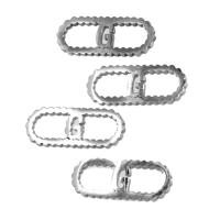 Rustfrit stål Connector, Stainless Steel, forgyldt, flere farver til valg, 15x6x1mm, Ca. 10pc'er/Bag, Solgt af Bag