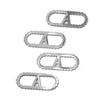 Rozsdamentes acél csatlakozó, Stainless Steel, galvanizált, 15x6x1mm, Kb 10PC-k/Bag, Által értékesített Bag