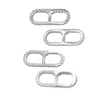 RVS Verbinder, Roestvrij staal, plated, 15x6x1mm, Ca 10pC's/Bag, Verkocht door Bag