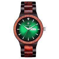 Hommes montre-bracelet, Bois de santal, avec verre organique, acier inoxydable fermoir bande de montre, sans imperméable à l’eau & pour homme, plus de couleurs à choisir, 43*10mm,221mm, Vendu par PC