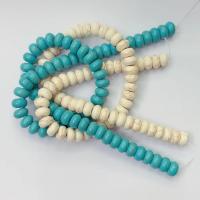 Perles turquoises, plastique, Plat rond, vernis au four, DIY, plus de couleurs à choisir, 10mm, Vendu par brin