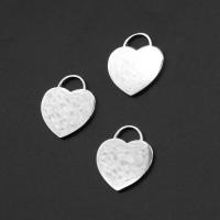 Stainless Steel Heart Pendants silver color plated Sold By PC