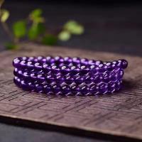 Quartz Bracelets Amethyst purple 8mm Sold By Strand