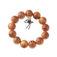 Pulsera Mala, Agathis Alba, hecho a mano, Sienna, 20mm, 14PCs/Sarta, Vendido por Sarta