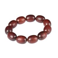 Pulsera Mala, Pterocarpus Santalinus, hecho a mano, marrón, 16mm, 13PCs/Sarta, Vendido por Sarta