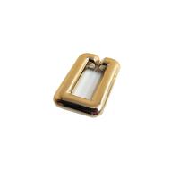 Aicrileach Nascadh Ring, plátáilte, DIY, óir, 19x29mm, 100ríomhairí pearsanta/Mála, Díolta De réir Mála