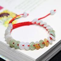 Gemstone Bracciali, with Cotone cerato, placcato, gioielli di moda & Bracciale intrecciato & unisex, 9mm, Venduto da filo