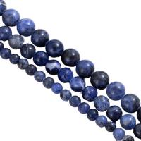 Natural Sodalite Beads Round polished DIY Sold By Strand