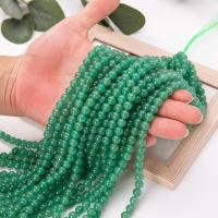 Aventurine χάντρες, Πράσινη Aventurine, Γύρος, γυαλισμένο, DIY & διαφορετικό μέγεθος για την επιλογή, πράσινος, Sold Με Strand