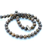 Bronzite Stone Beads, Γύρος, γυαλισμένο, DIY & διαφορετικό μέγεθος για την επιλογή, Sold Με Strand