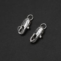 Mässing Karbinlås, Kopparlegering, plated, nickel, bly och kadmium gratis, 14x7x3mm, Ca 500PC/Bag, Säljs av Bag