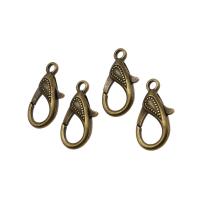 Brass Homár Kapcsos, Rézötvözet, galvanizált, nikkel, ólom és kadmium mentes, 20x15x5mm, 500PC-k/Bag, Által értékesített Bag