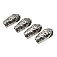 Alloy Copar Clasp Leathar Band, plátáilte, dathanna níos mó le haghaidh rogha, nicil, luaidhe & caidmiam saor in aisce, 23x12x9mm, Thart 100ríomhairí pearsanta/Mála, Díolta De réir Mála