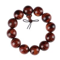 Dalbergia Odorifera Karkötő, kézi, buddhista ékszerek, több színt a választás, 20mm, 14PC-k/Strand, Által értékesített Strand