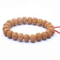 Mala armbanden, Bodhi, sienna, 16mm, 21pC's/Strand, Verkocht door Strand