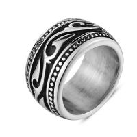 Titanium Čelik Finger Ring, uglađen, različite veličine za izbor & za čovjeka, 14mm, Prodano By PC