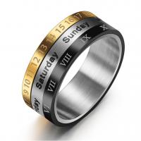 Titanium Steel Finger Ring polished  & for man Sold By PC