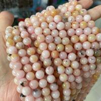 Pink Opal Bead, Babhta, snasta, DIY & méid éagsúla do rogha, bándearg, Díolta De réir Snáithe