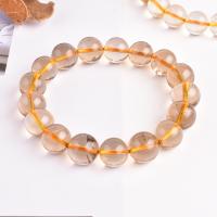 Bracelets quartz, quartz rutile, Rond, naturel, unisexe, transparent, 12mm, Vendu par brin