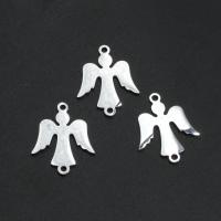 Cruach dhosmálta nascóirí, Angel, plátáilte, dathanna níos mó le haghaidh rogha, 18x15x1mm, Thart 10ríomhairí pearsanta/Mála, Díolta De réir Mála