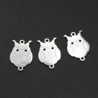 Rustfrit stål Connector, Stainless Steel, Owl, forgyldt, flere farver til valg, 18x12x1mm, Ca. 10pc'er/Bag, Solgt af Bag