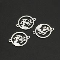 Stainless Steel Connector Round plated Sold By Bag