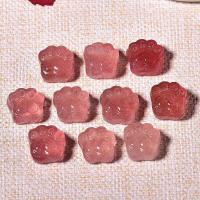 Natürlicher Quarz Anhänger, Strawberry Quartz, Rosa, 14mm, verkauft von PC