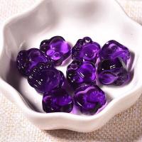 Natürlicher Quarz Anhänger, Amethyst, violett, 14mm, verkauft von PC