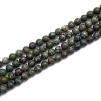 Russian Serpentine Beads Round polished DIY Sold By Strand